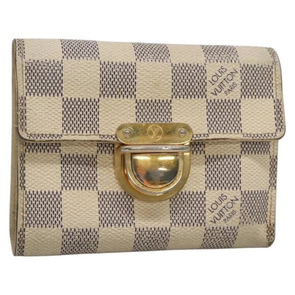 LOUIS VUITTON Damier Azur Portefeuille Koala Trifold Wallet N60013 Auth BA4841 - Picture 1 of 16